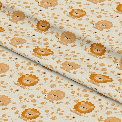 Baby Safari Animals Pattern 1 Quilting Cotton Fabric