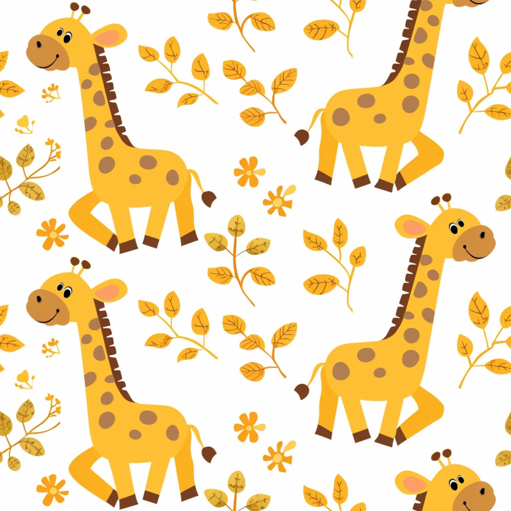 Baby Safari Animals Pattern 22 Quilting Cotton Fabric