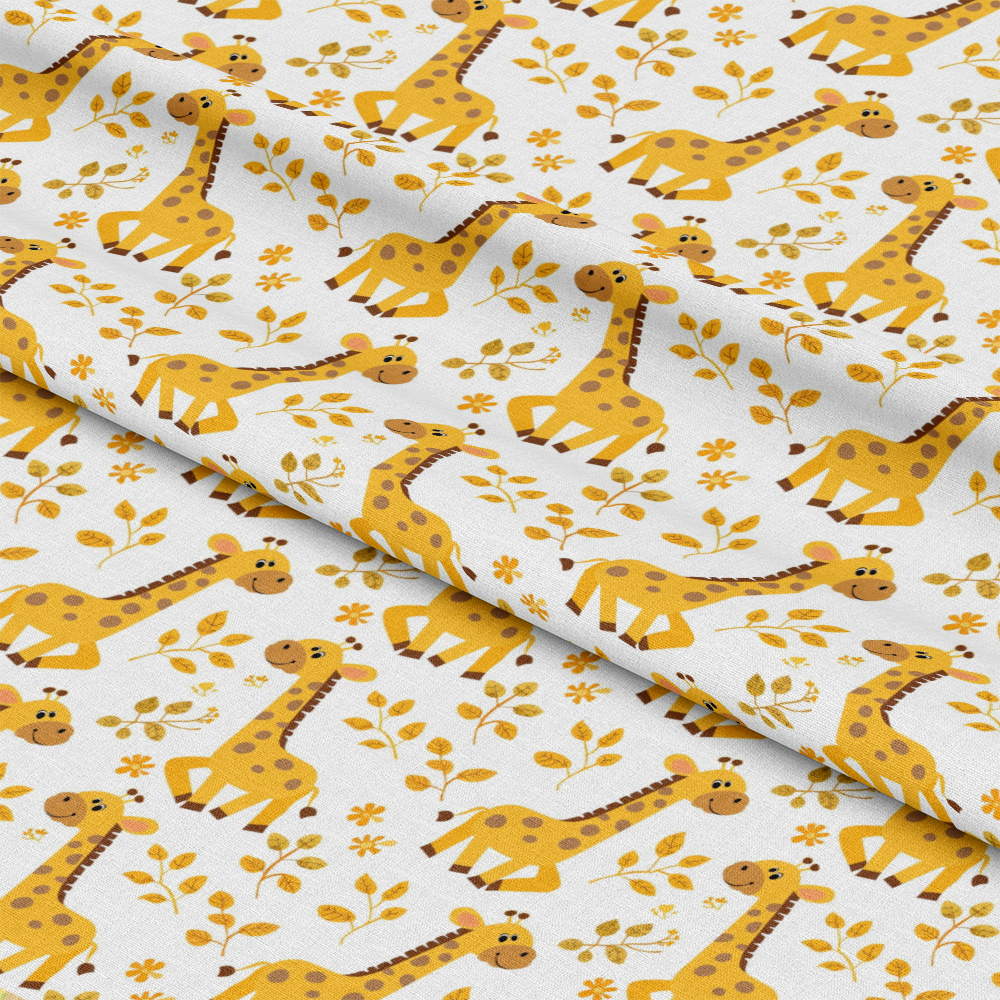 Baby Safari Animals Pattern 22 Quilting Cotton Fabric