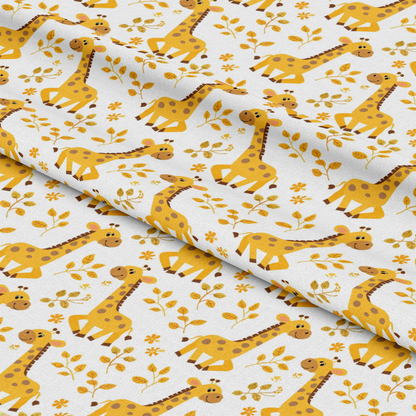 Baby Safari Animals Pattern 22 Quilting Cotton Fabric