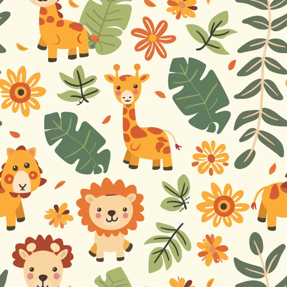 Jungle Cubs Pattern 23 Minky Fabric