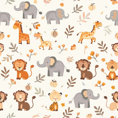 Jungle Cubs Pattern 25 Minky Fabric