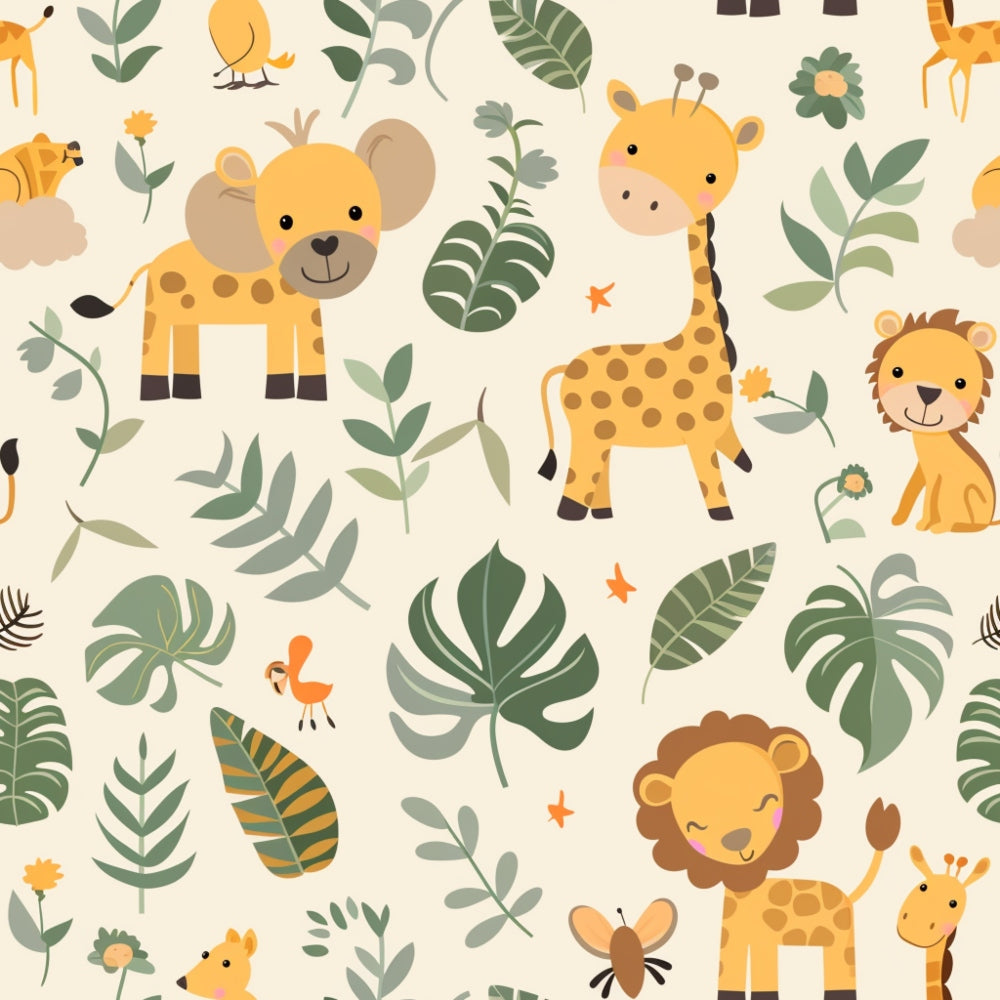Jungle Cubs Pattern 4 Minky Fabric