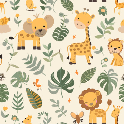 Jungle Cubs Pattern 4 Minky Fabric