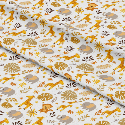Baby Safari Animals Pattern 5 Quilting Cotton Fabric