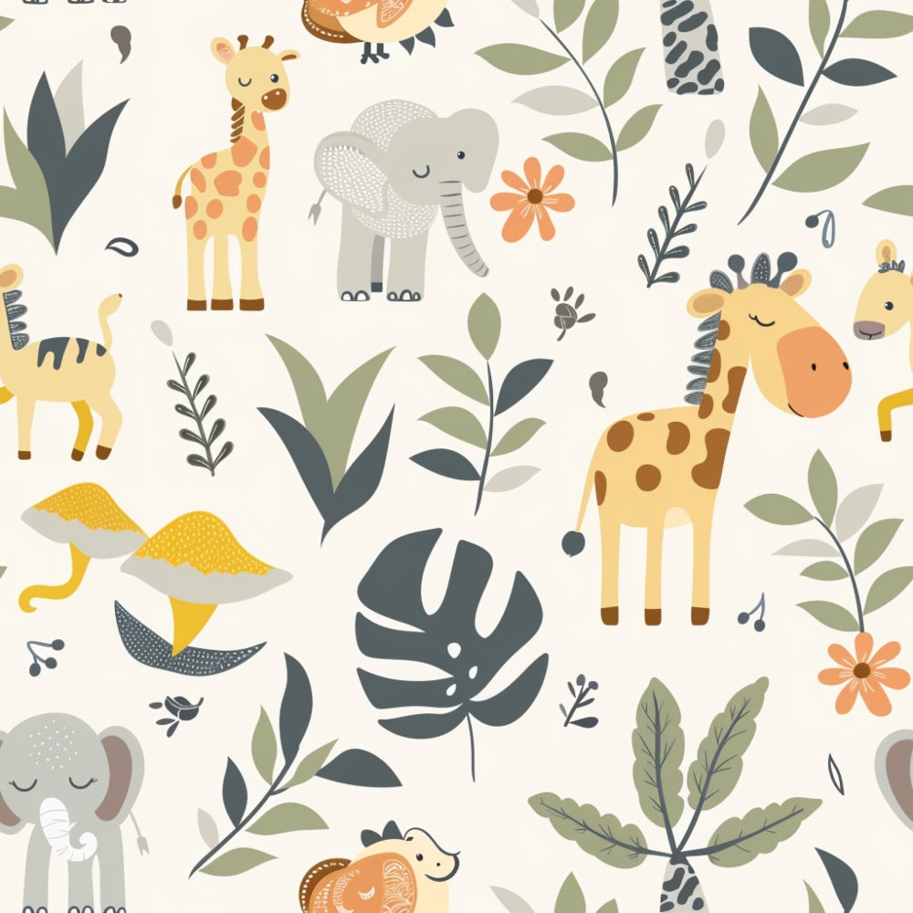 Jungle Cubs Pattern 6 Minky Fabric