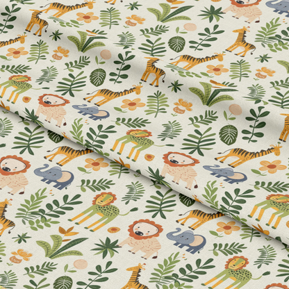 Baby Safari Animals Pattern 7 Quilting Cotton Fabric