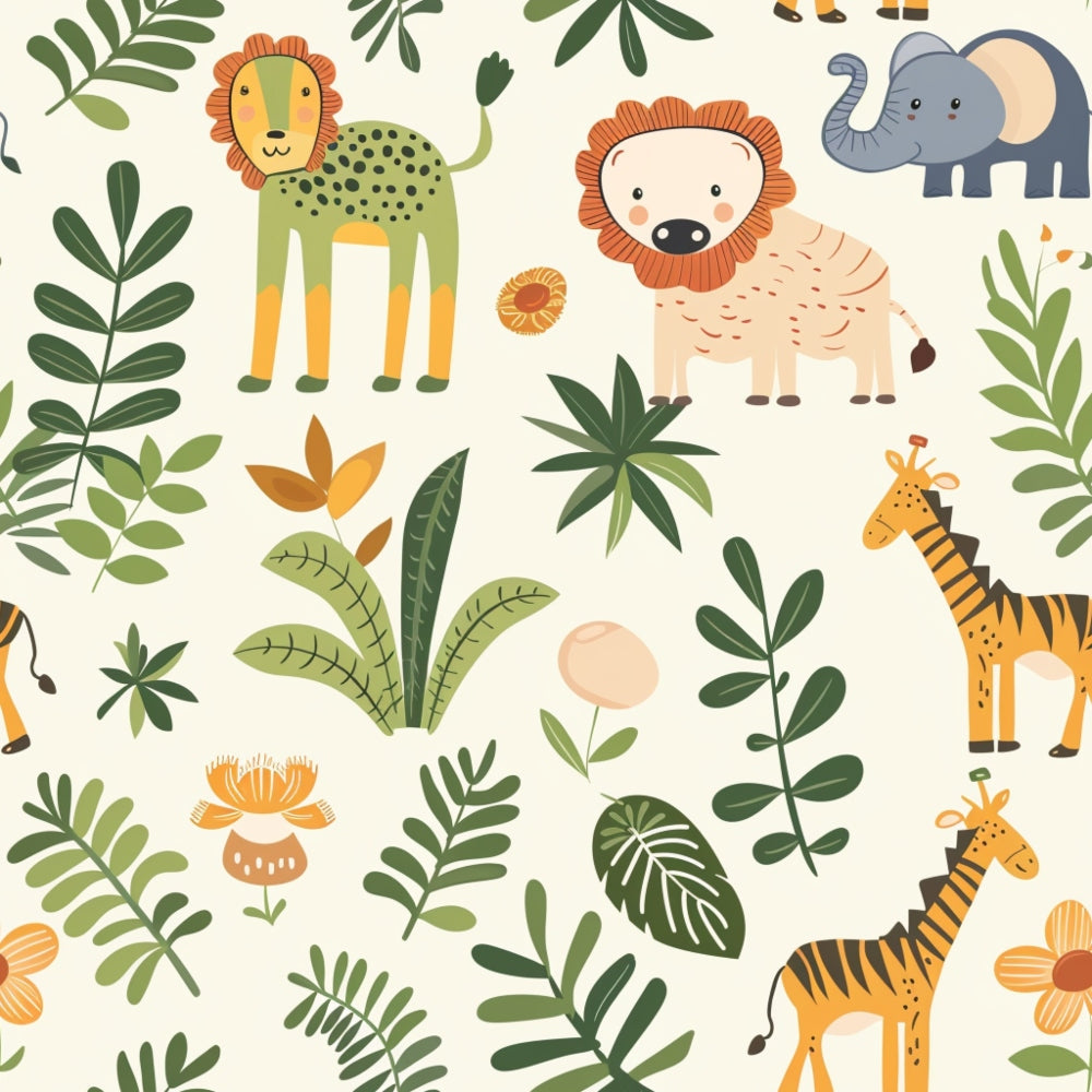 Jungle Cubs Pattern 7 Minky Fabric