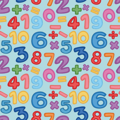 Back To School Elements Pattern 14 Quilting Cotton Fabric