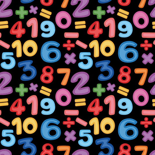 Back To School Elements Pattern 15 Quilting Cotton Fabric
