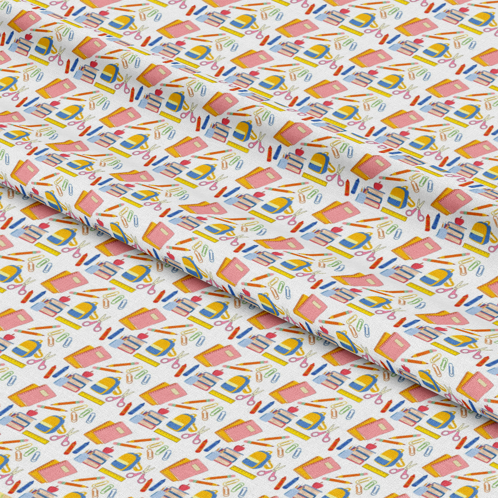 Back To School Elements Pattern 10 Quilting Cotton Fabric