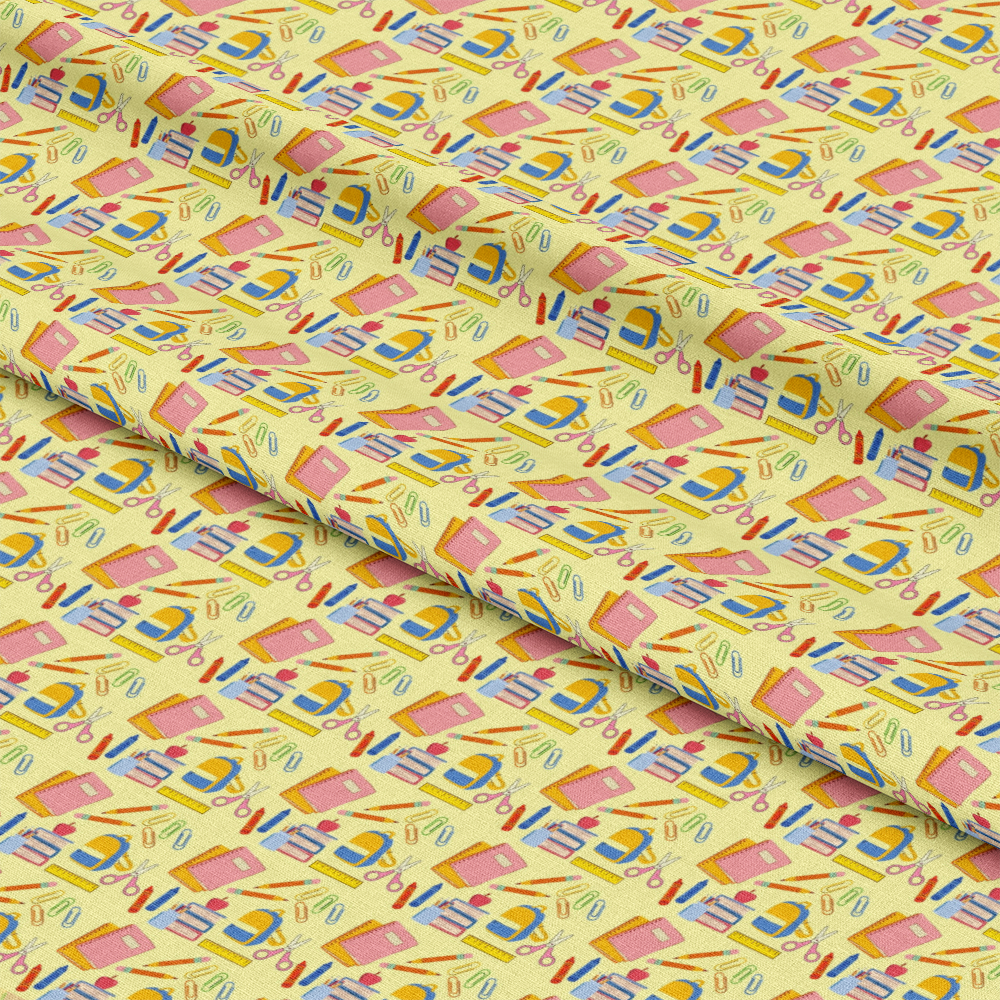 Back To School Elements Pattern 11 Quilting Cotton Fabric