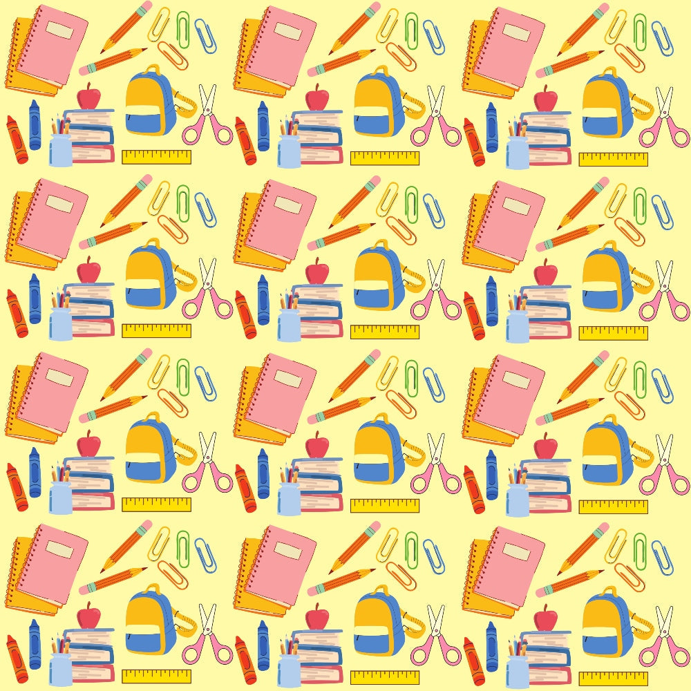 Back To School Elements Pattern 11 Quilting Cotton Fabric