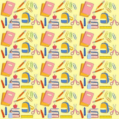 Back To School Elements Pattern 11 Quilting Cotton Fabric