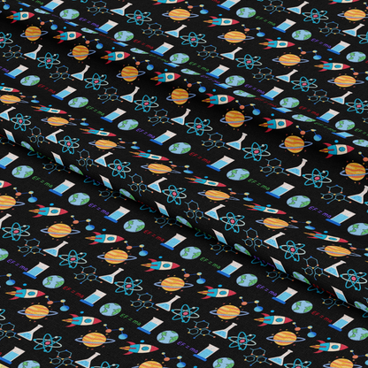 Back To School Elements Pattern 3 Quilting Cotton Fabric