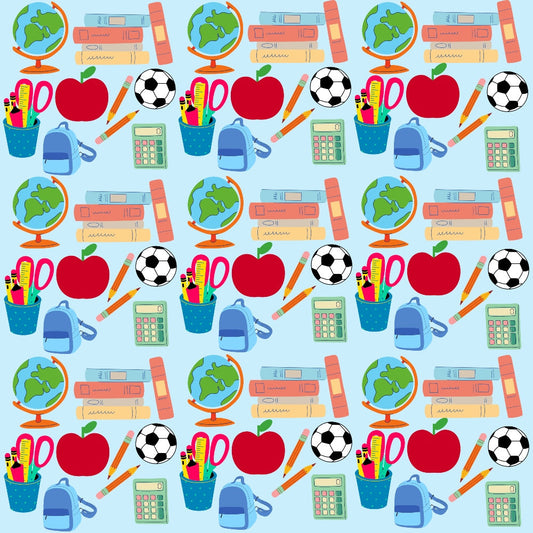 Back To School Elements Pattern 4 Quilting Cotton Fabric
