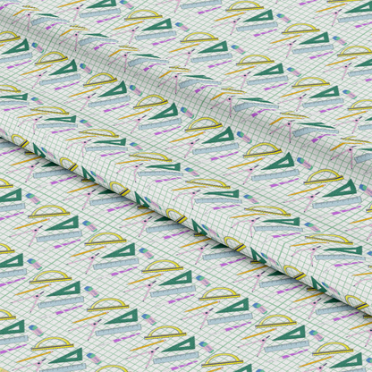 Back To School Elements Pattern 5 Quilting Cotton Fabric