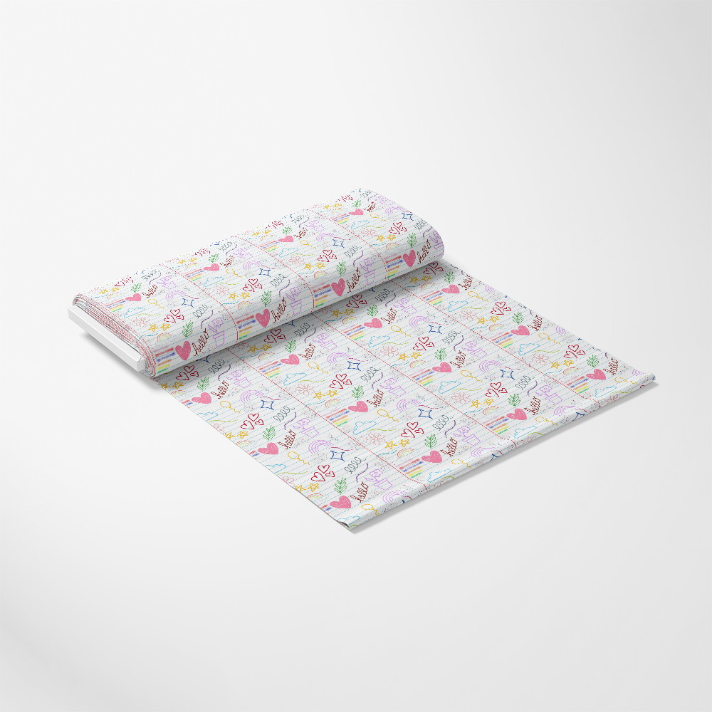 Back To School Elements Pattern 6 Quilting Cotton Fabric