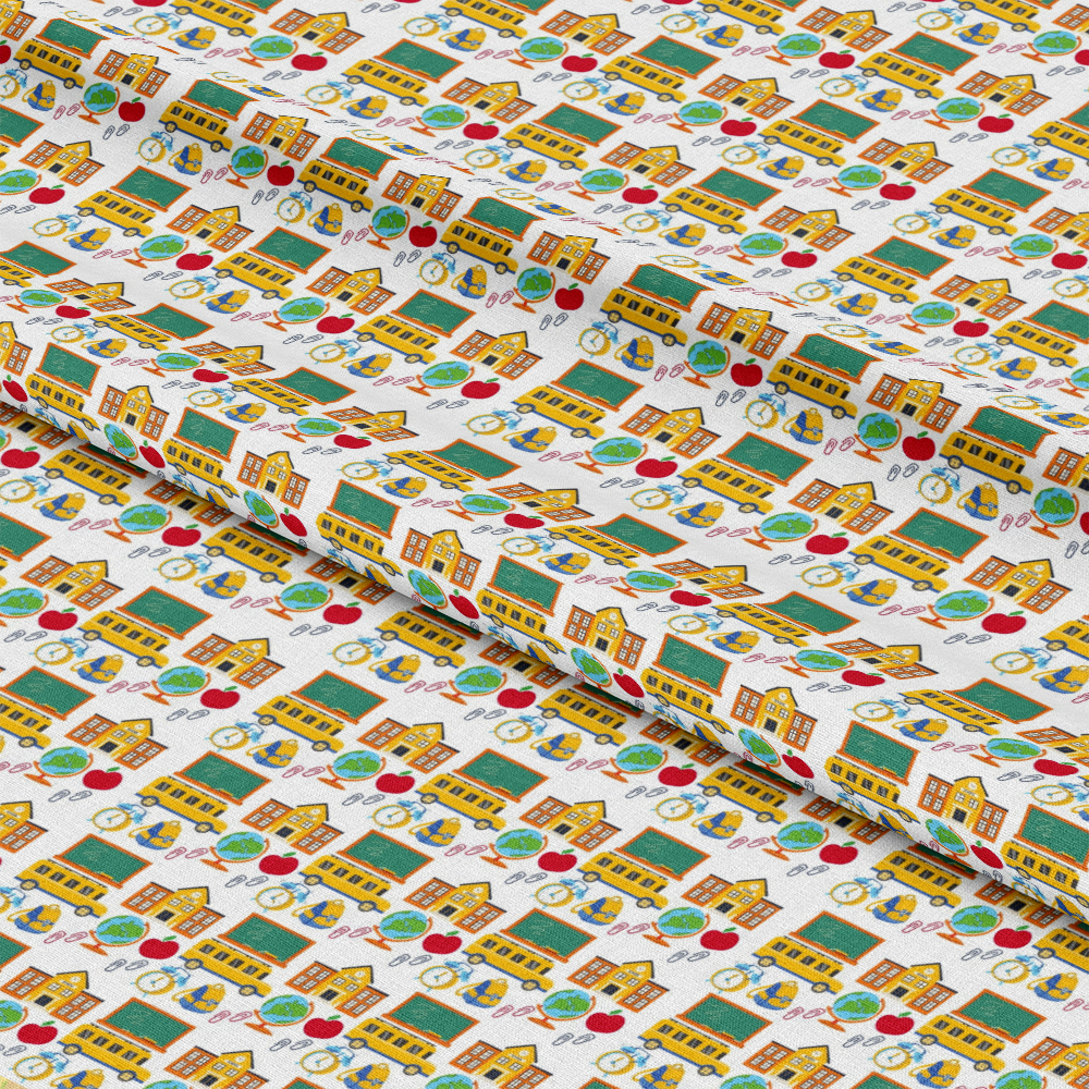 Back To School Elements Pattern 9 Quilting Cotton Fabric