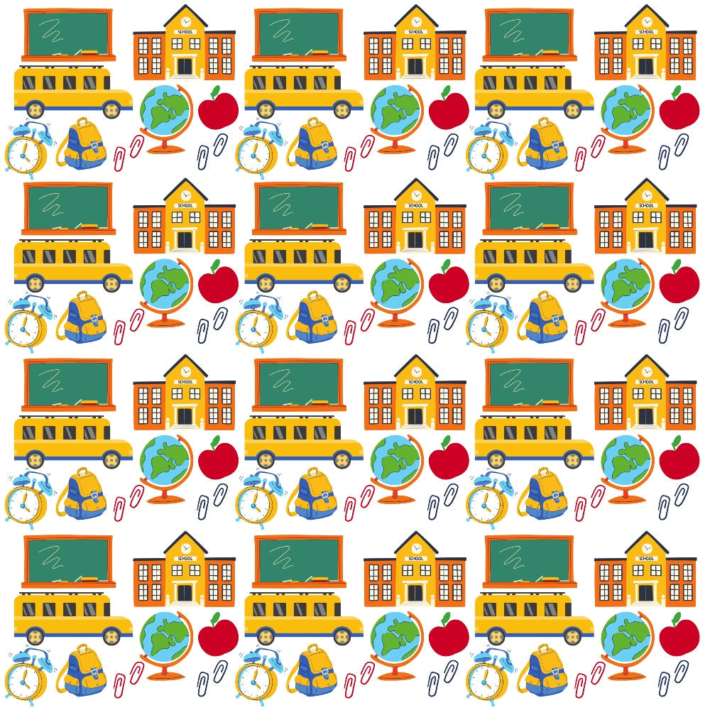 Back To School Elements Pattern 9 Quilting Cotton Fabric
