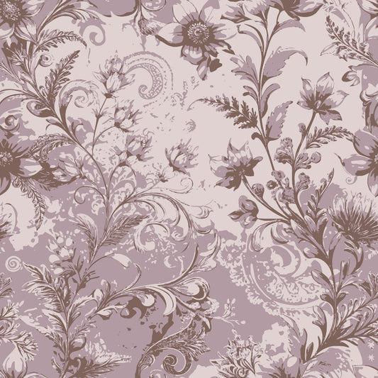 Baroque Florals Pattern 166 Quilting Cotton Fabric