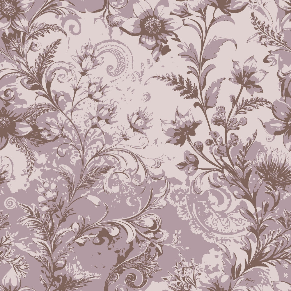 Rococo Blooms Pattern 166 Minky Fabric