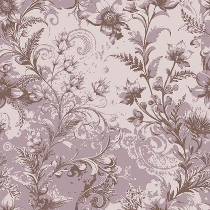 Rococo Blooms Pattern 166 Minky Fabric