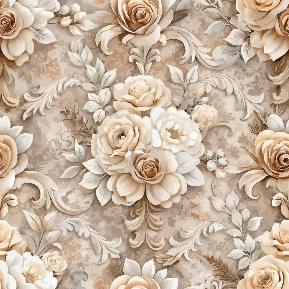 Rococo Blooms Pattern 165 Minky Fabric