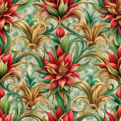 Rococo Blooms Pattern 160 Minky Fabric