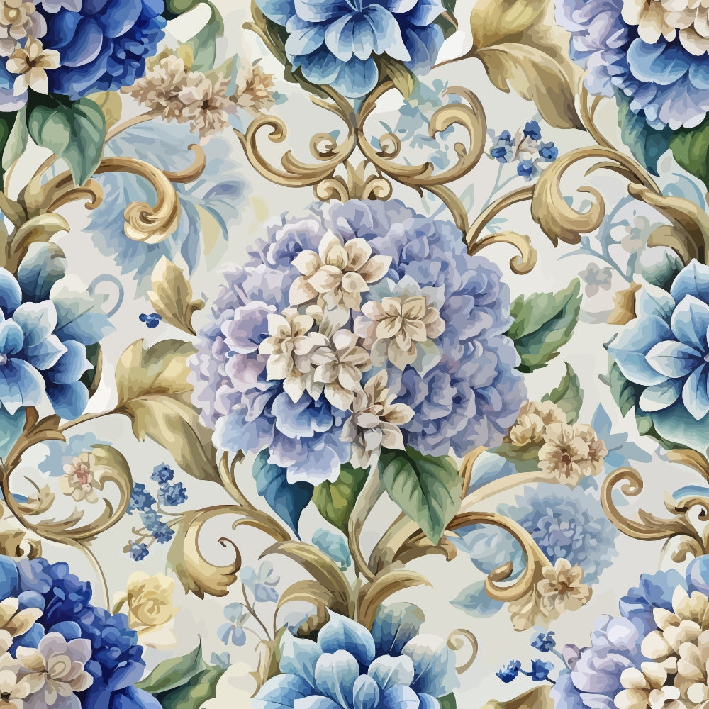 Rococo Blooms Pattern 150 Minky Fabric
