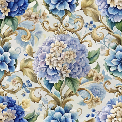 Rococo Blooms Pattern 150 Minky Fabric