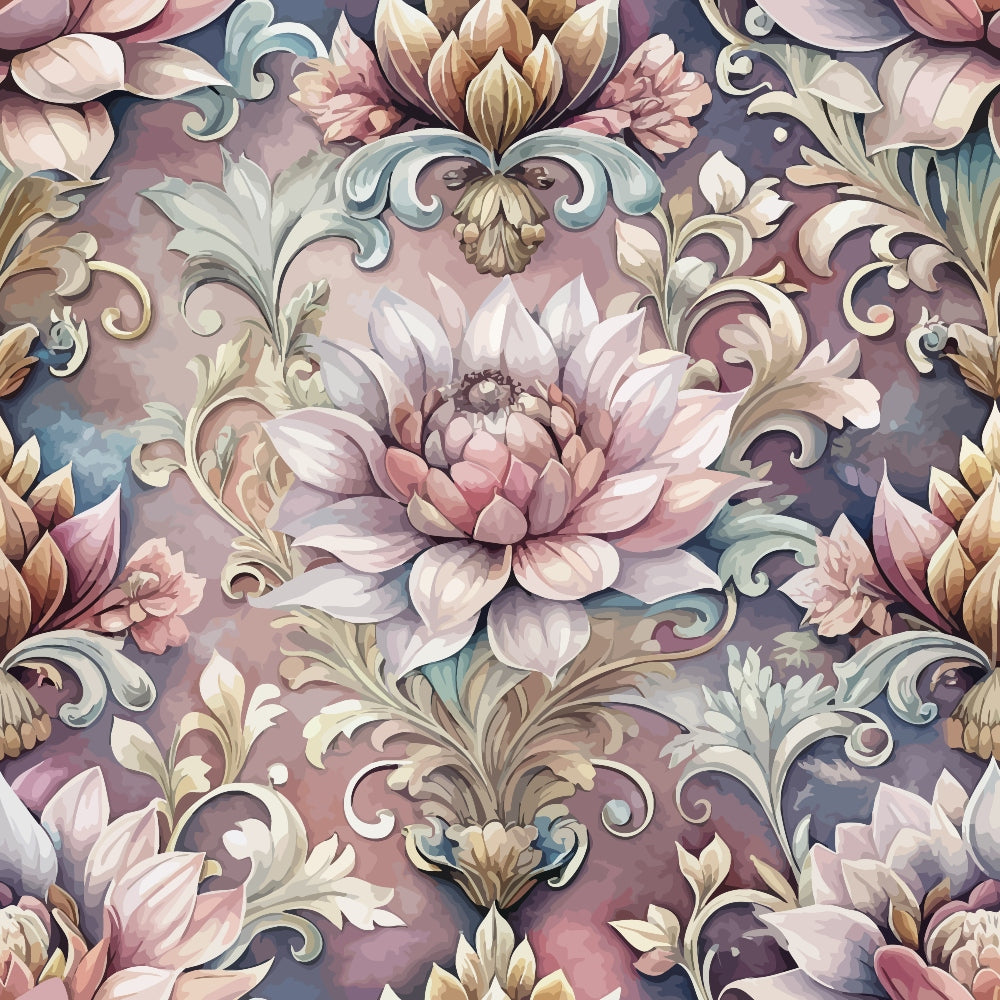 Rococo Blooms Pattern 137 Minky Fabric