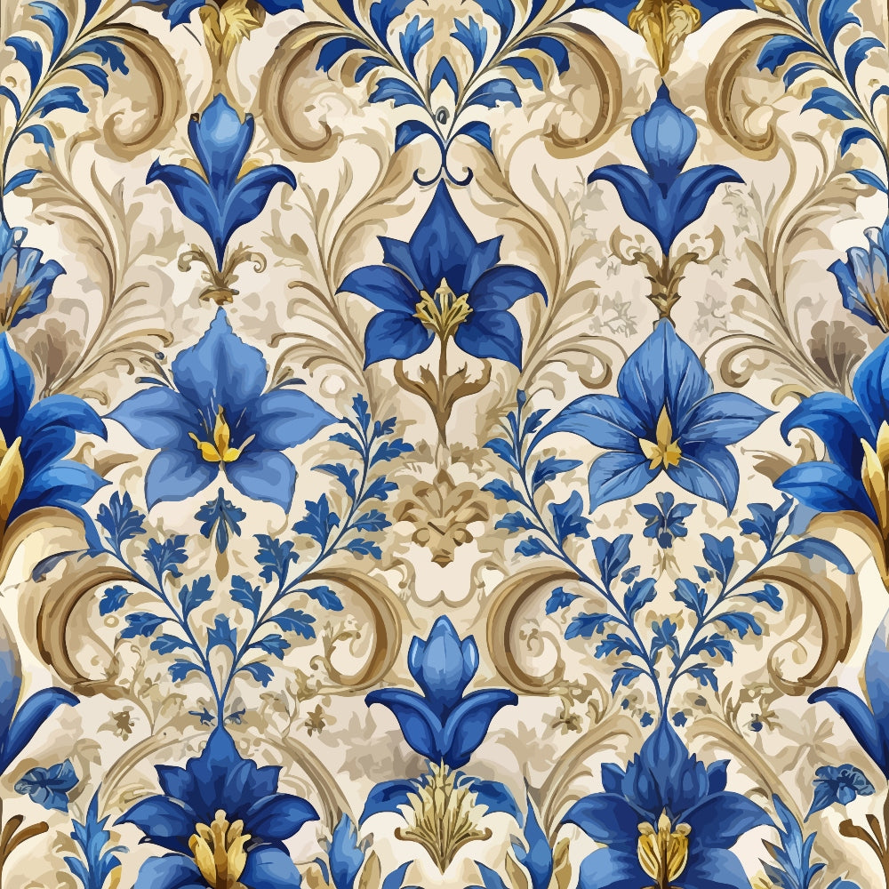 Rococo Blooms Pattern 121 Minky Fabric
