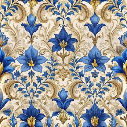 Rococo Blooms Pattern 121 Minky Fabric