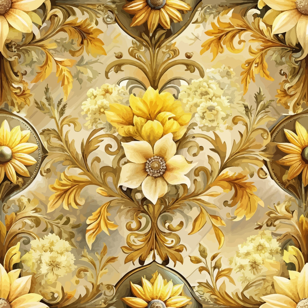 Rococo Blooms Pattern 120 Minky Fabric