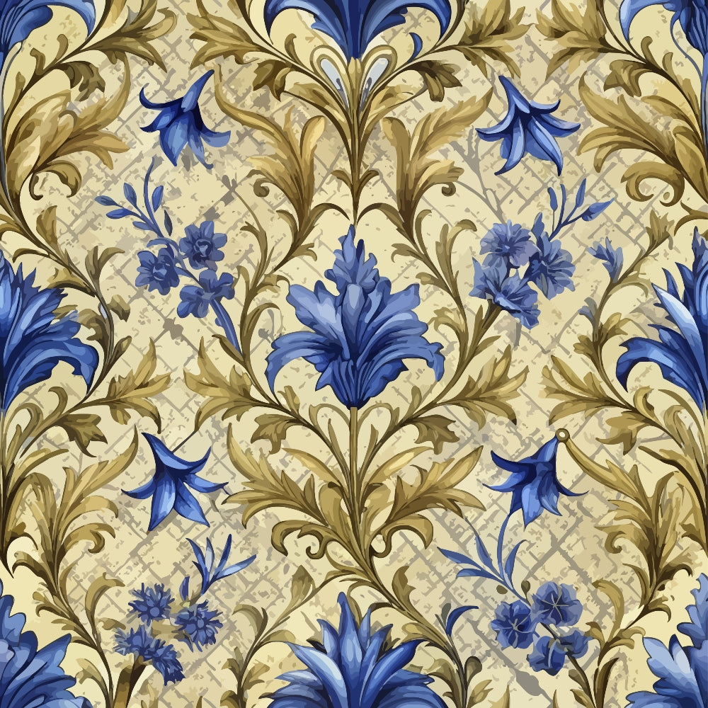 Rococo Blooms Pattern 118 Minky Fabric