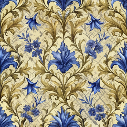 Rococo Blooms Pattern 118 Minky Fabric