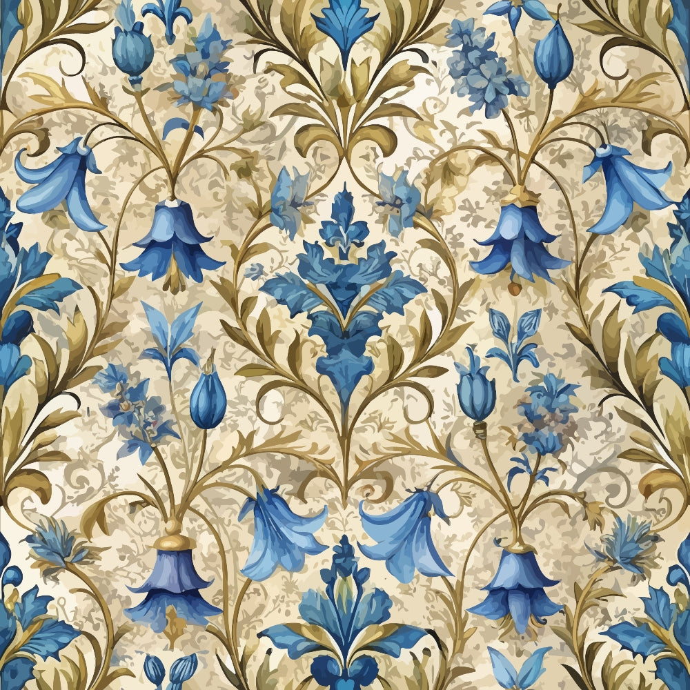 Rococo Blooms Pattern 115 Minky Fabric
