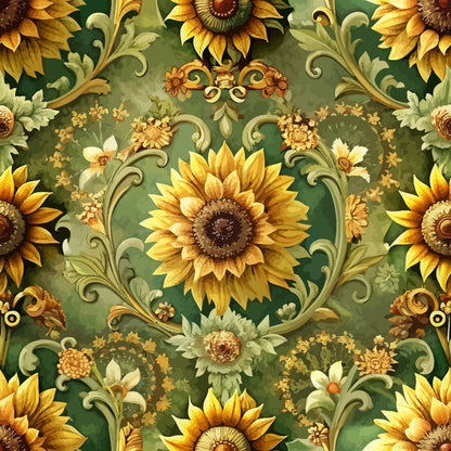 Rococo Blooms Pattern 109 Minky Fabric