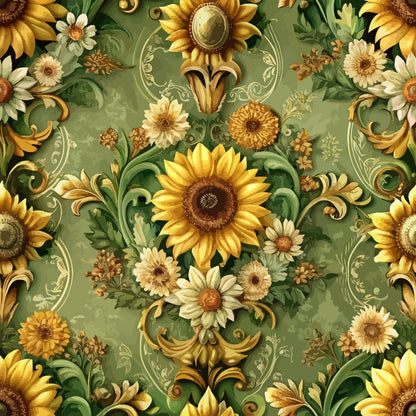 Rococo Blooms Pattern 108 Minky Fabric