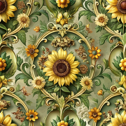 Rococo Blooms Pattern 107 Minky Fabric