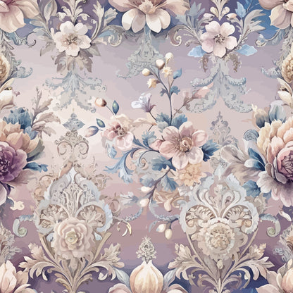 Rococo Blooms Pattern 104 Minky Fabric
