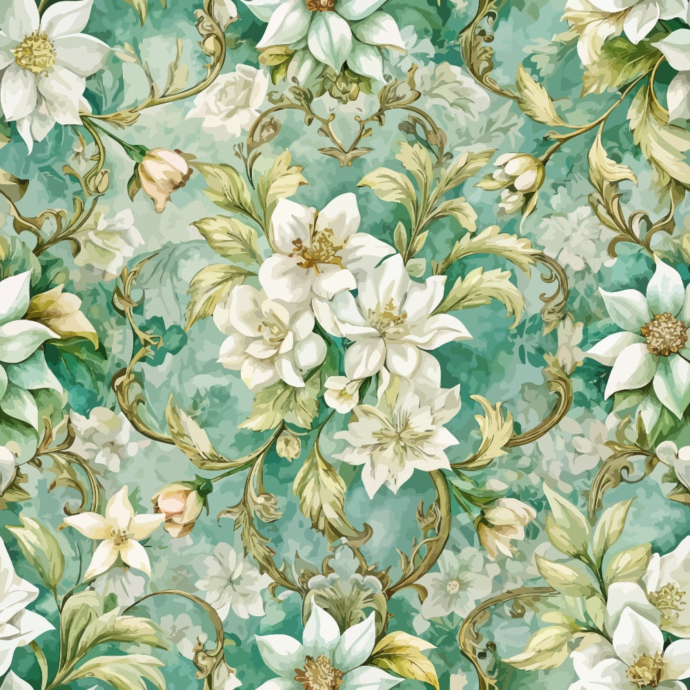 Rococo Blooms Pattern 103 Minky Fabric
