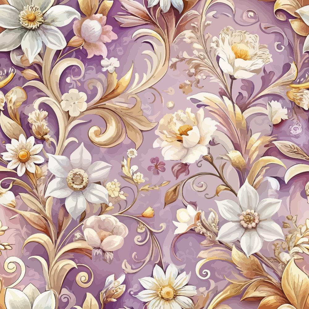 Rococo Blooms Pattern 238 Minky Fabric