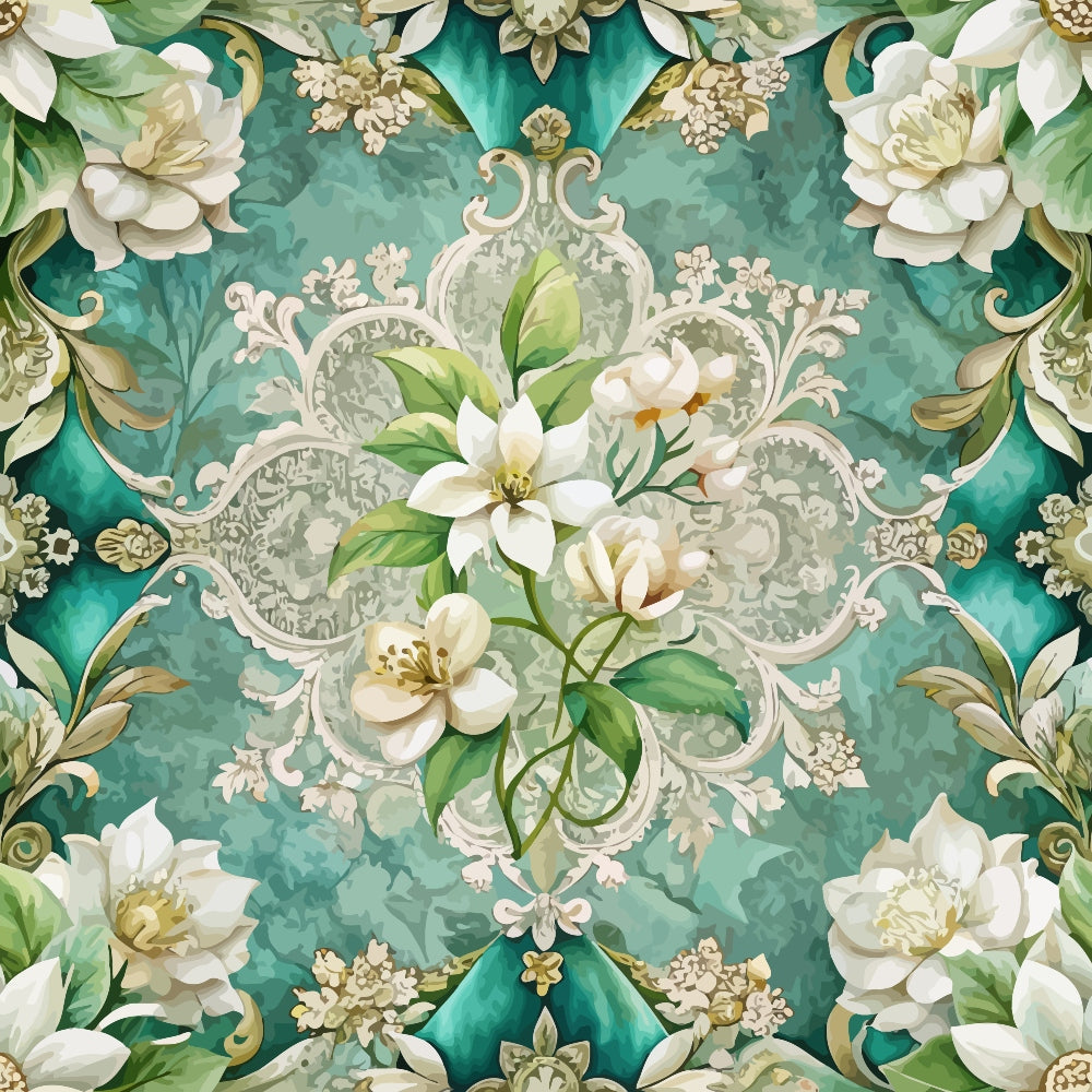 Rococo Blooms Pattern 234 Minky Fabric