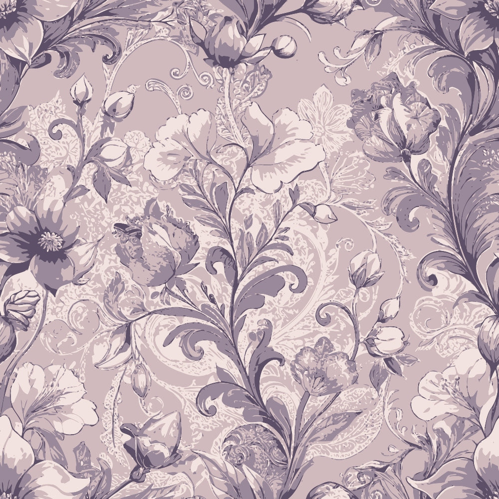 Rococo Blooms Pattern 233 Minky Fabric