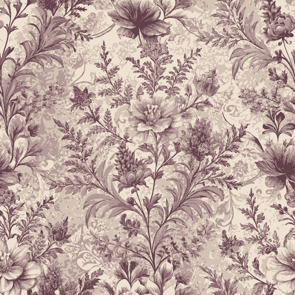 Rococo Blooms Pattern 202 Minky Fabric