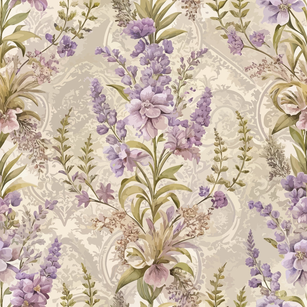 Rococo Blooms Pattern 203 Minky Fabric
