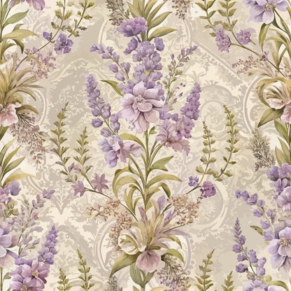 Rococo Blooms Pattern 203 Minky Fabric