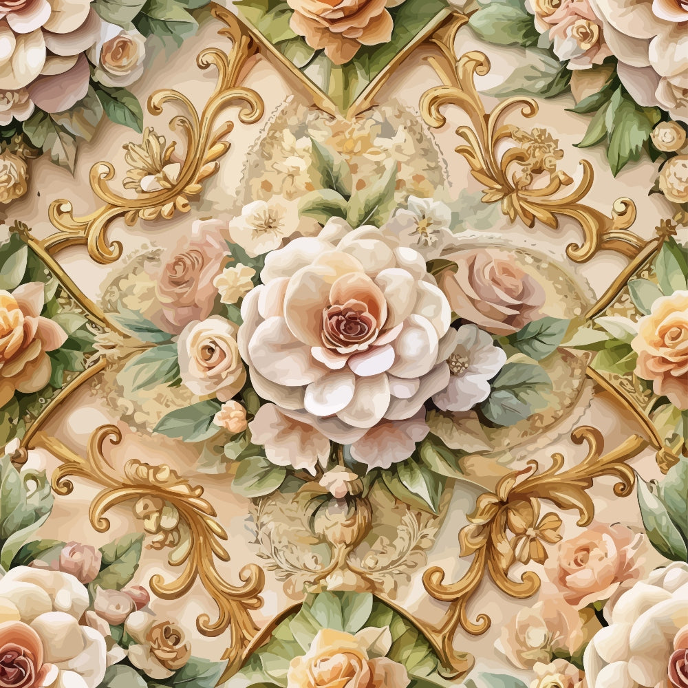 Rococo Blooms Pattern 204 Minky Fabric